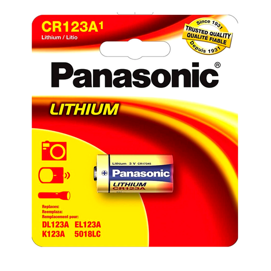CR123 Panasonic 3 Volts (DL123A / 5018LC / CR17345)